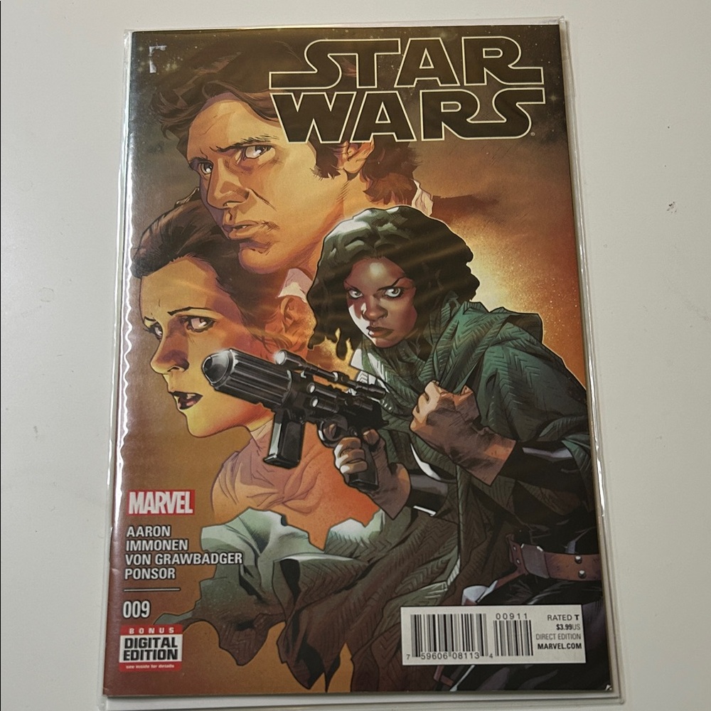 Marvel Star Wars Comic Cover — Brown & Green Artwork